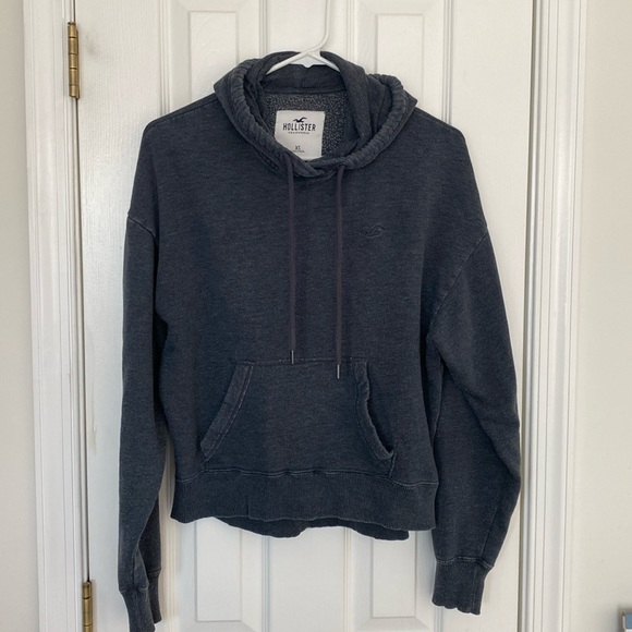 HOLLISTER Dark Gray Hoodie - Picture 1 of 4